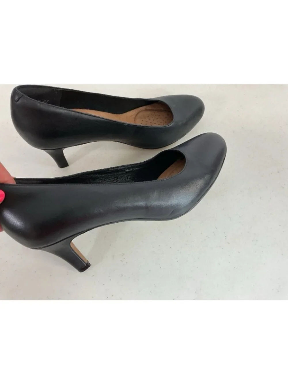 Clarks Leather Heels Pumps Womens 10W